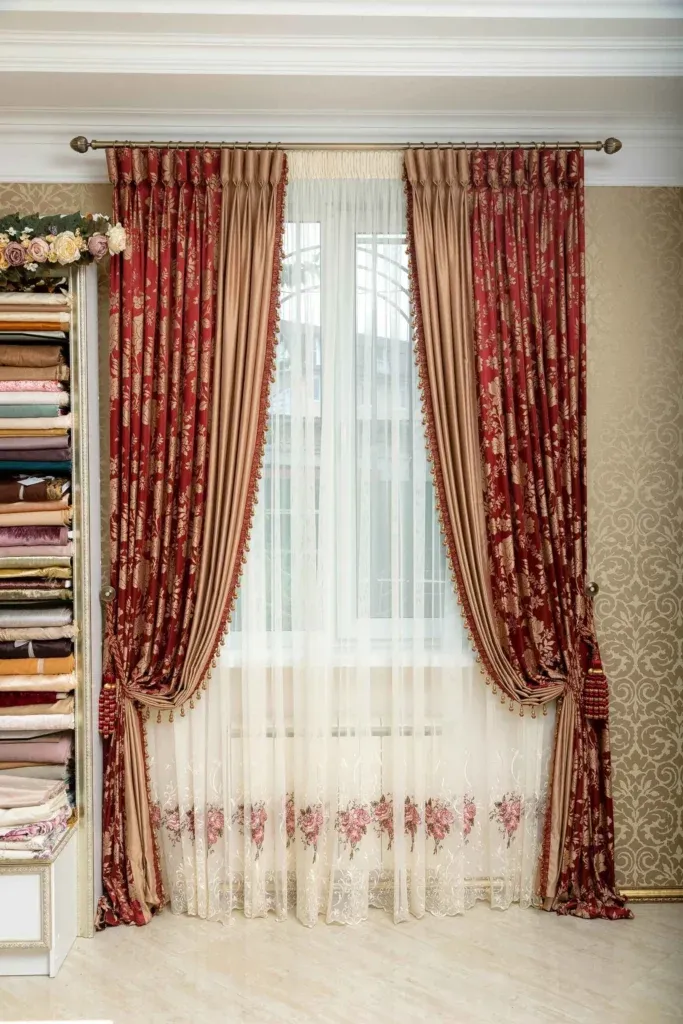 Double Layer Curtains Dubai
